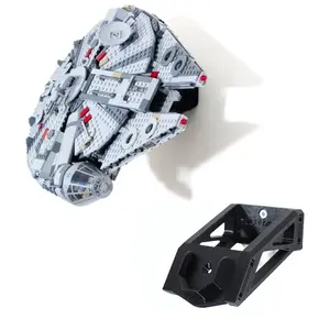 Wall Mounting Bracket for Lego Star Wars Millennium Falcon 75257 & 75105 - Secure Modern Display Mount for Collectors and Fans Lightweight Organiser