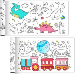 Children's Drawing Roll, Coloring Paper Roll for Kids, 118×11.8 Inch Sticky DIY Painting Drawing Paper Rolls for Toddler, Christmas Gift, Wall Coloring Paper Stickers