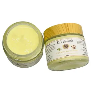 Kela Naturals Turmeric Face  Cream Fragrance Free Moisturizing Helps Reduce Dark Spots & Acne Scars Gentle Formula Moisturizer Skin Repair Hydrating Skincare