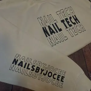 Custom Nail Tech or Lash tech crew neck