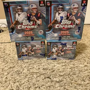 Furyuscardbreaks - 2 2025 topps chrome football mega boxes + 2 2025 topps chrome football blaster boxes break PYT