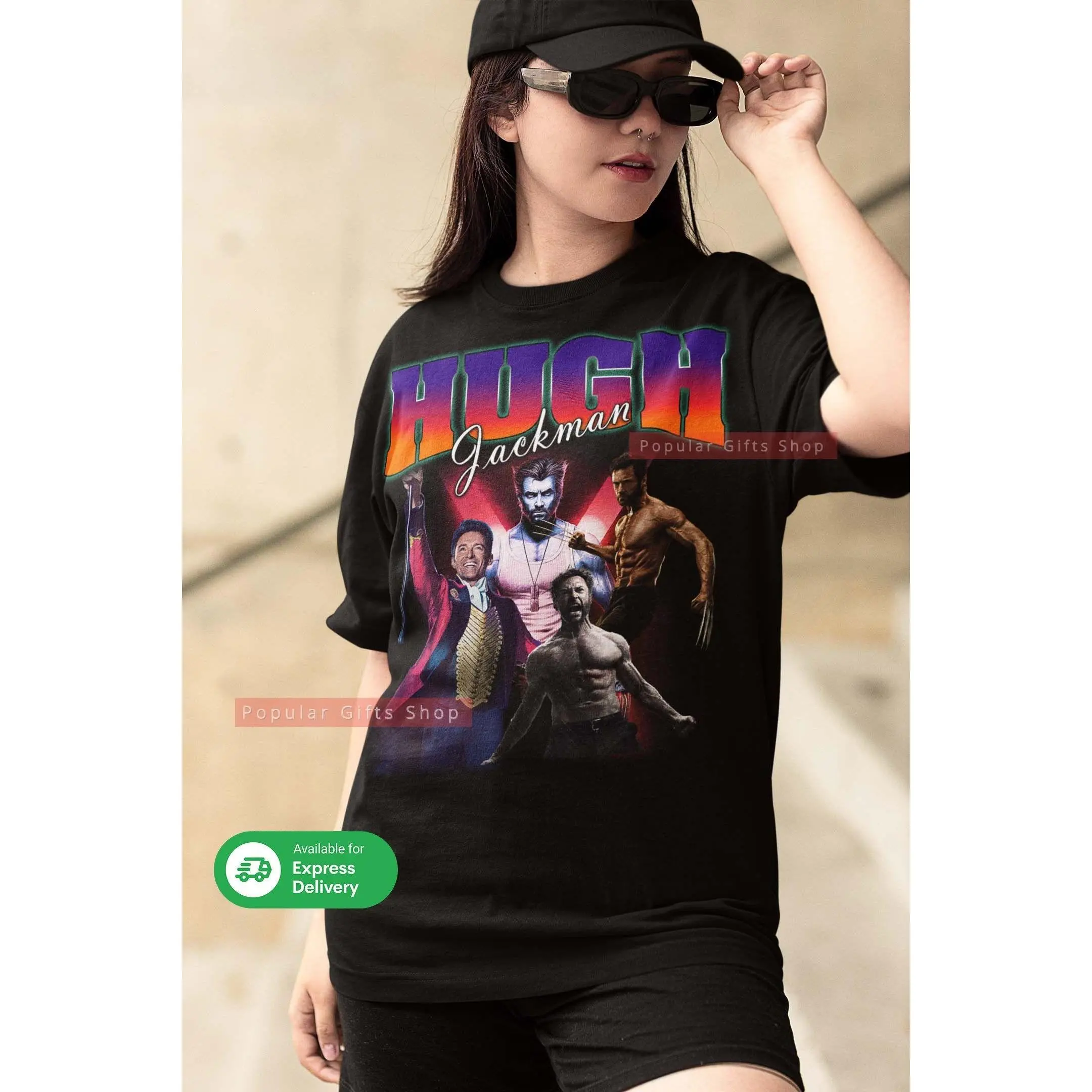 Hugh Jackman Vintage Unisex Shirt, Vintage Hugh Jackman TShirt Gift For Him and Her, Best Hugh Jackman- Express Shipping Available