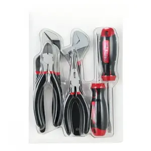 Hyper Tough, 10.50" x 7.50" x 1.25" Easy Care Tool Set, 6 Piece