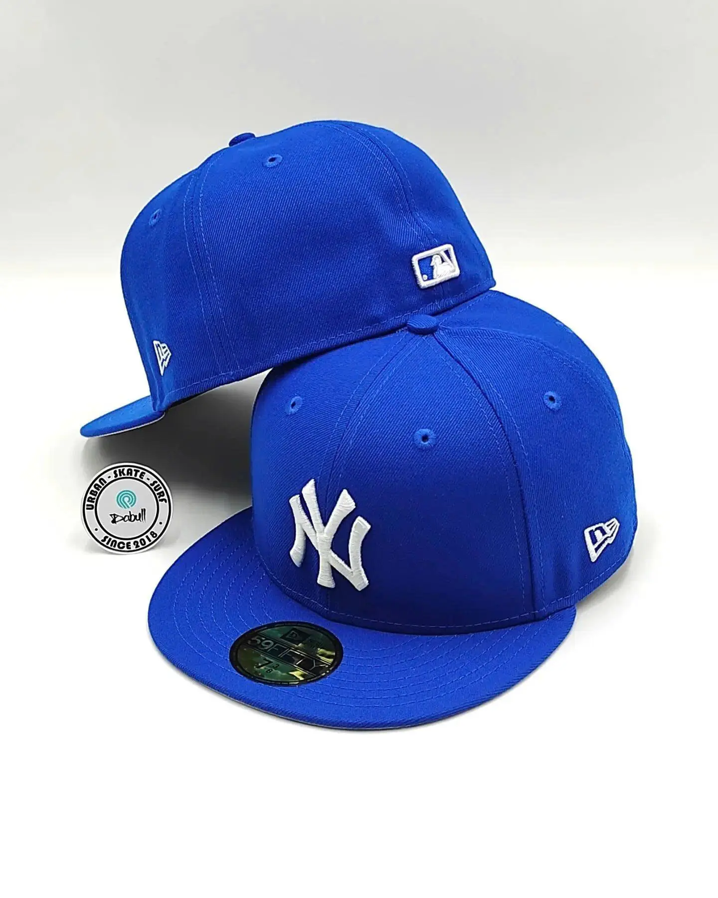 New Era MLB Fitted Baseball Hat – Premium 59FIFTY Flat Brim Cap, Raised Embroidered Team Logo, NY Yankees LA Dodgers Chicago White Sox Cleveland Guardians Atlanta Braves Pittsburgh Pirates Cardinals Nationals, Men Women Hip Hop Streetwear