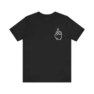 ADULT - Middle Finger Graphic T-Shirt - Type 1 Diabetes Awareness Casual Cotton