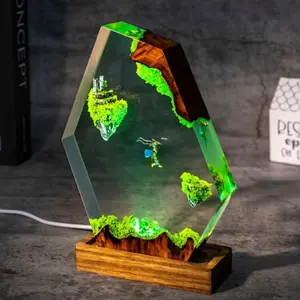 Handmade Master Sword Resin Sculpture – Unique Legend of Zelda-Inspired Epoxy Art, Sky Island Collectible Model, Desk Display, Gift for Gamers & Fans