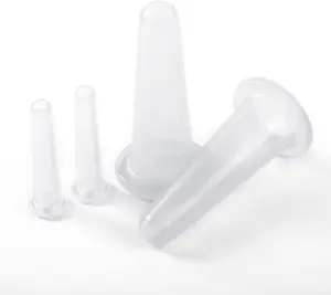 4Pcs Transparent Massage Cupping Set Silicone Mini Facial Cups Face Massager Helper Skin Care Neck Back Eyes Massaging Cup
