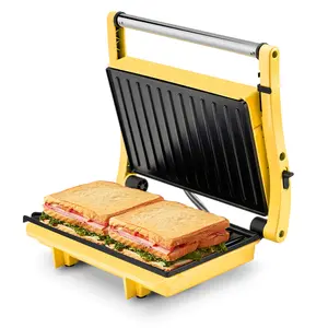 SUSTEAS 1500W Dual-Sided Indoor Grill – 180° Adjustable Electric Panini Press with Nonstick Griddle, Perfect for Burgers, Steaks, Sandwiches & Waffles