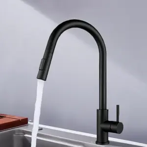 Pull Out Kitchen Faucet, 360° Rotatable Kitchen Faucet with Accessories, Kitchen Sink Faucet, Universal Splash Proof Faucet for Home Kitchen