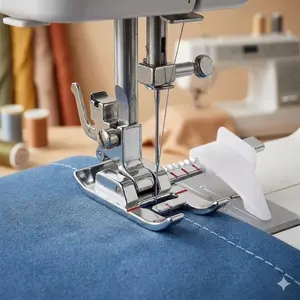 Adjustable Seam Guide Presser Foot Set Multifunctional Home Sewing with Rolled Hem Beading and Non-Slip Design, 1 or 2 Pcs Sewing Machine Upgrade Accessories for Home DIY, Sewing Aid Positioning Tool