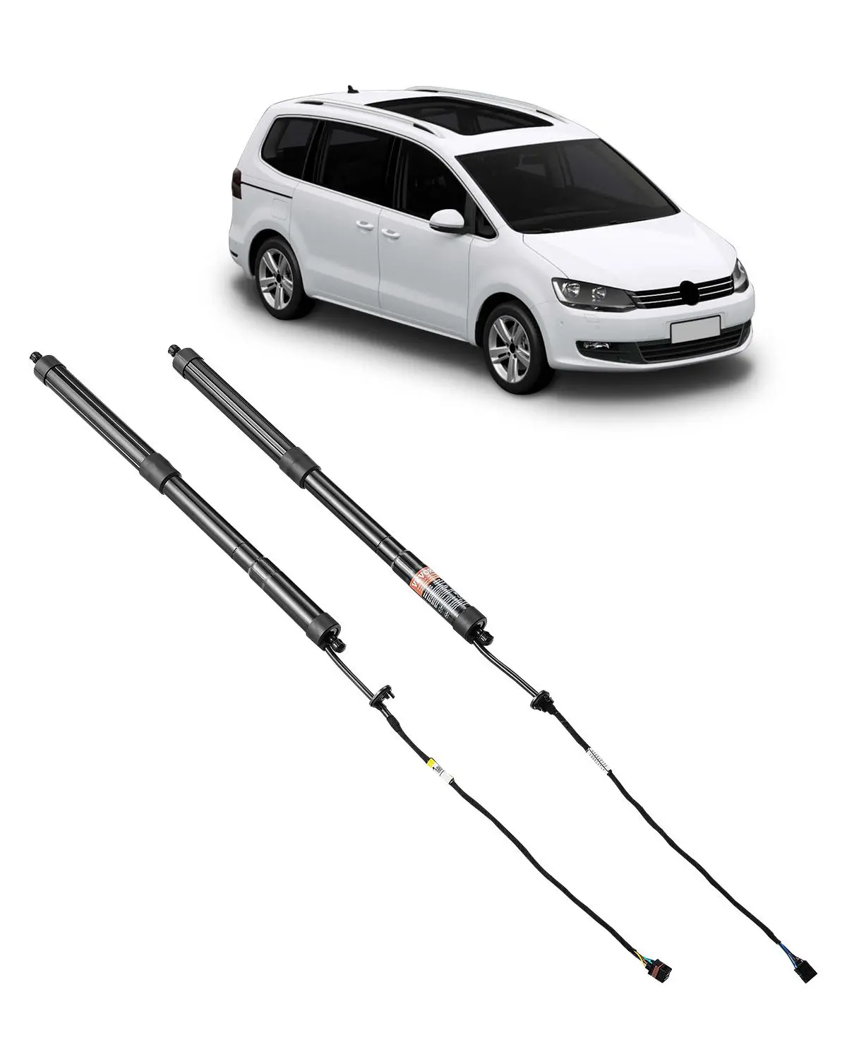【Summerfinds】VEVOR Tailgate Lift Supports (2PCS) - Rear Left & Right Metal Body, 590N, Corrosion Proof, Smooth Motion, Built to Last, Electric Hatch Shock Struts for 2010-2023 VW Sharan (7N,7N1,7N2), Replace OE#7N0827851E,7N0827851G,7N0827851