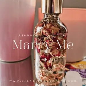 Marry Me Hoodoo Conjure Oil | Commitment Oil | Love and Marriage Ritual Oil | Relationship Rootwork Oil | Spiritual Supply