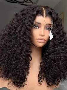 26 Inch Long Curly Wigs for Women, Gorgeous Fluffy Wigs without Bangs, Synthetic Lace Front Wigs for Party, Daily Use