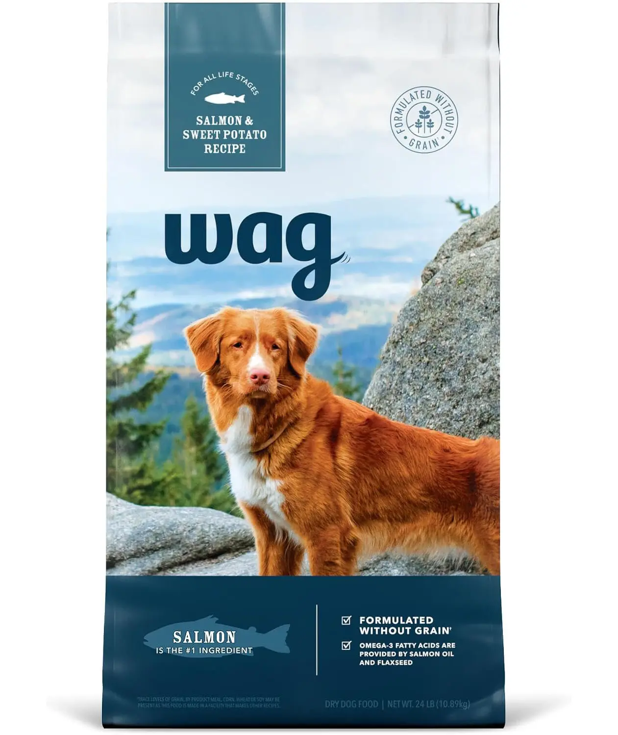 Dry Dog Food Salmon & Sweet Potato, Grain Free 24 lb Bag