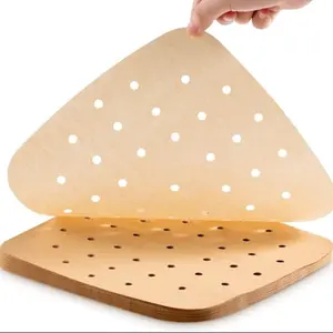 100pcs Air Fryer Parchment Paper Liners - Square Disposable Non-Stick Baking Sheets, Suitable for Oven, Steamer, Grill - Heat , Easy to Clean, Even Cooking, Air Fryer Compatible