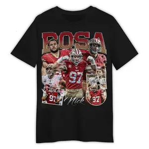[Sale off up to 50%] Nick Bosa Shirt, Football American Vintage Tee, Football 90s Bootleg Inspired Gift Fan Unisex Shirt, Graphic Streetwear T-shirt