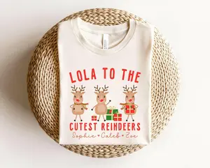 Christmas Lola Shirt Personalized With Grandchildren Names