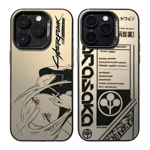 Cyberpunk Edgerunners Logo Phone Case For iPhone 17 Promax 16 15 14 13 12 11 Plus Pro Max 17Air and Samsung S26 S25 S24 S23 S22 S21 FE Plus Ultra - Anti Drop Full Perfect Aesthetic Printed Soft TPU Case