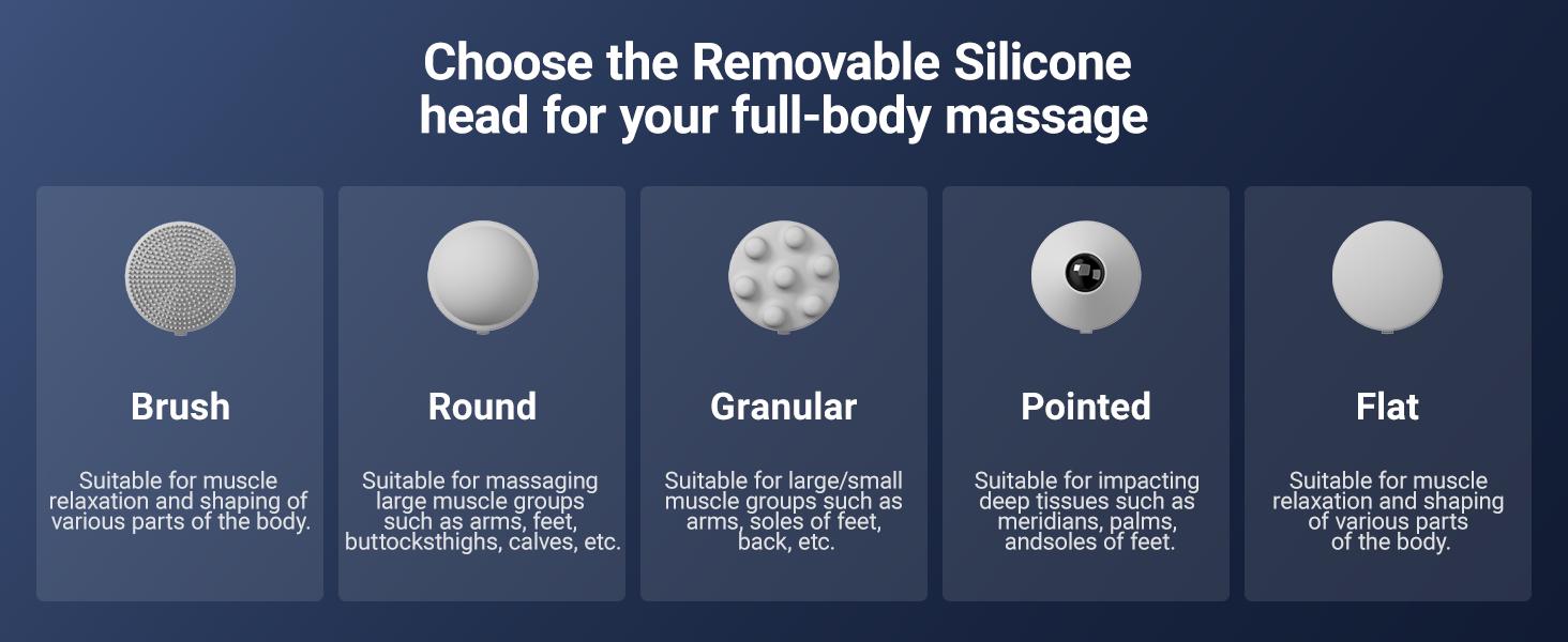 MERACH Portable Handheld Fascia Massage Machine, Body Care Mini Muscle Massager, Ideal for Thoughtful Gifts Brush Adjustable, dealsforyoudays