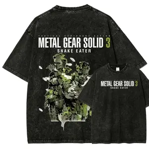 Metal Gear Solid Unisex Fit Washed T-Shirt 3