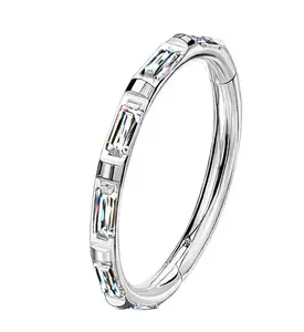 Gullion CZ Titanium Hinged Segment Ring