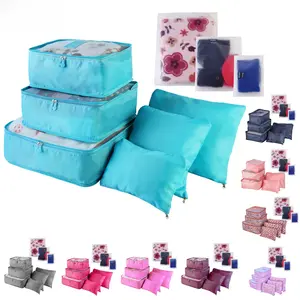 9Pcs Clothes Storage Bags Water-Resistant Travel Luggage Organizer Clothing Packing Cubes for Blouse Hosiery Stocking Underwear,summervibes