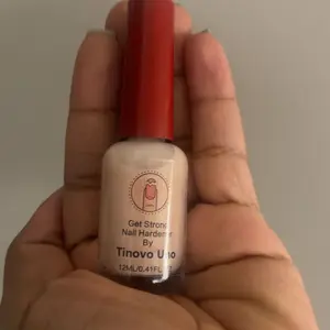 Tinovo Uno Get Strong Nail Hardener, Alcohol-Free Keratin Formula, Natural Fast-Drying, Long-Lasting Shine, Protects Nails from Breaks and Chips, Natural Healthy Pink, Nail Strengthener