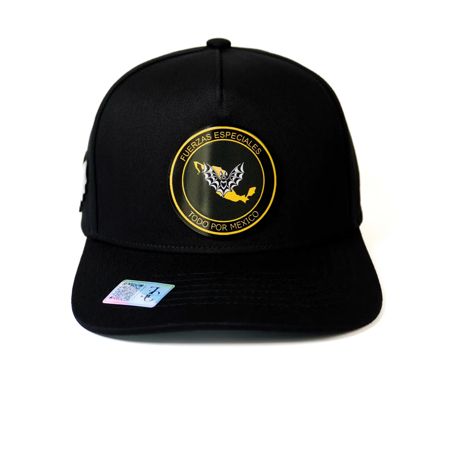 Exclusive Caps Fuerzas Especiales Murciélagos SnapBack Hat- Black Cotton Cap