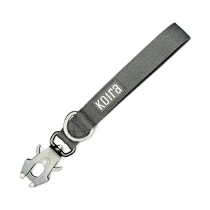Black Dog Traffic Leash - 12 Inch Durable Lead