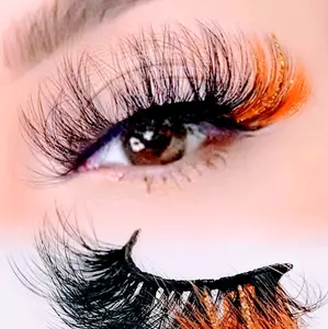 Autumn 20mm Faux Strip Eyelashes | Dramatic Fluffy Synthetic Fiber False Lashes