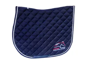 Equine Care Breathable English Saddle Pad for Large Horses Full Size Fit Shock-Absorbing Non-Slip Design with 12mm Foam Core and Breathable Mesh