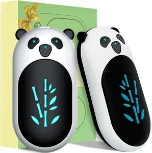 Hand Warmers Rechargeable 2 Pack,6000Mah Cute Panda Shaped Electric Hand Warmer,
