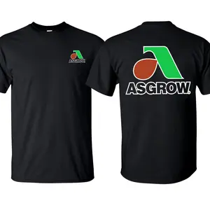 Asgrow Seed Tee Farm Wear Cotton Short Sleeve T-Shirt Tractor Graphic Made in USA