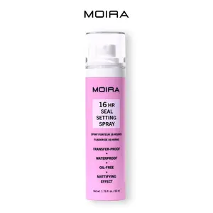 MOIRA 16HR Seal Setting Spray Matte Waterproof Transferproof Oil-Free Makeup Finish with Aloe Vera & Flower Extracts Cruelty-Free Vegan Formula