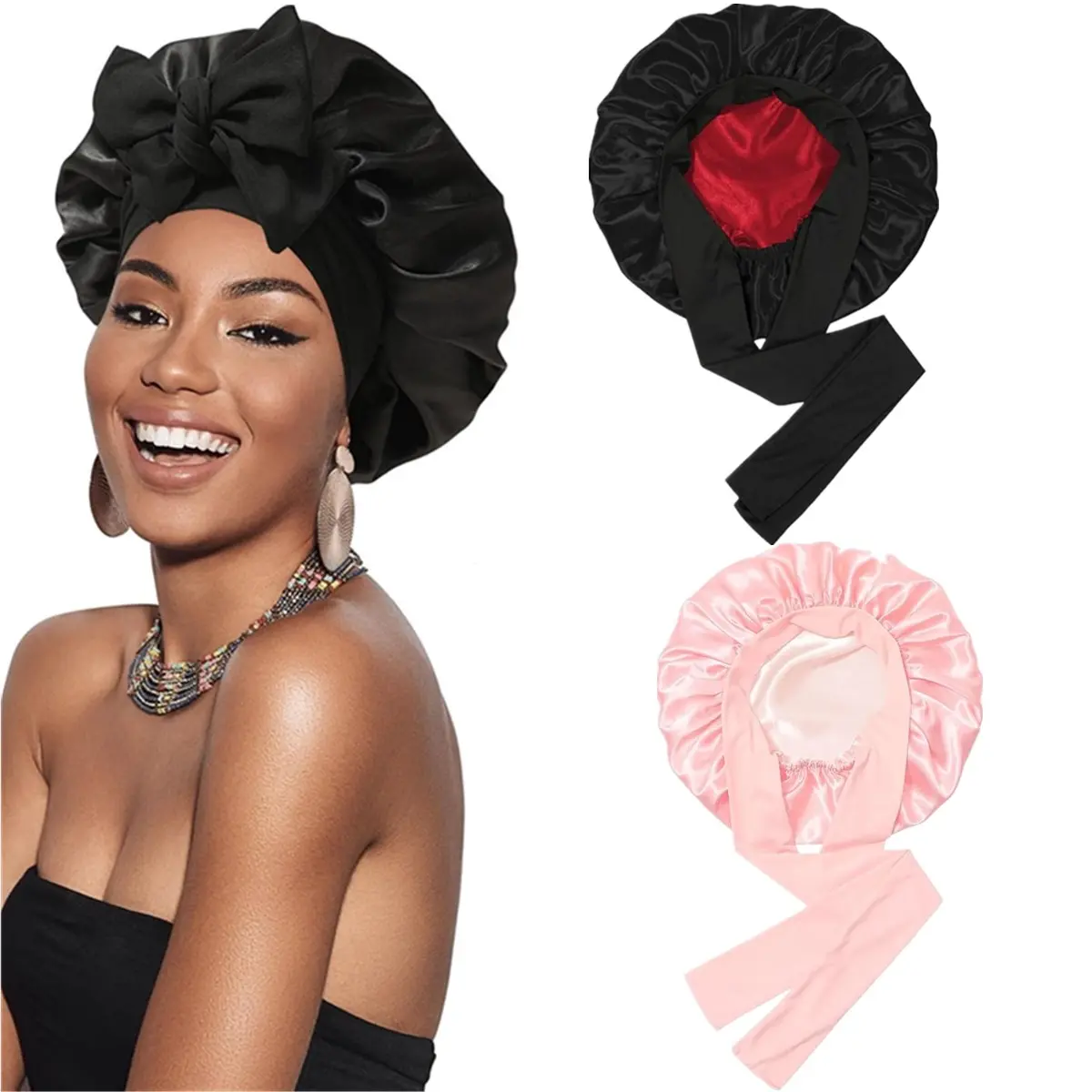 2PC(1PC Apricot Powder+champagne & 1PC Black+red)