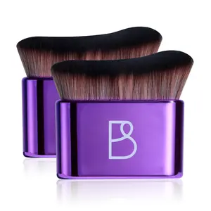 2PCS Body & Face Makeup Brush Set – Ultra Soft Dense Kabuki Brushes for Self Tanning, Body Glow & Liquid Makeup, Summer Self Tanning Brush Set