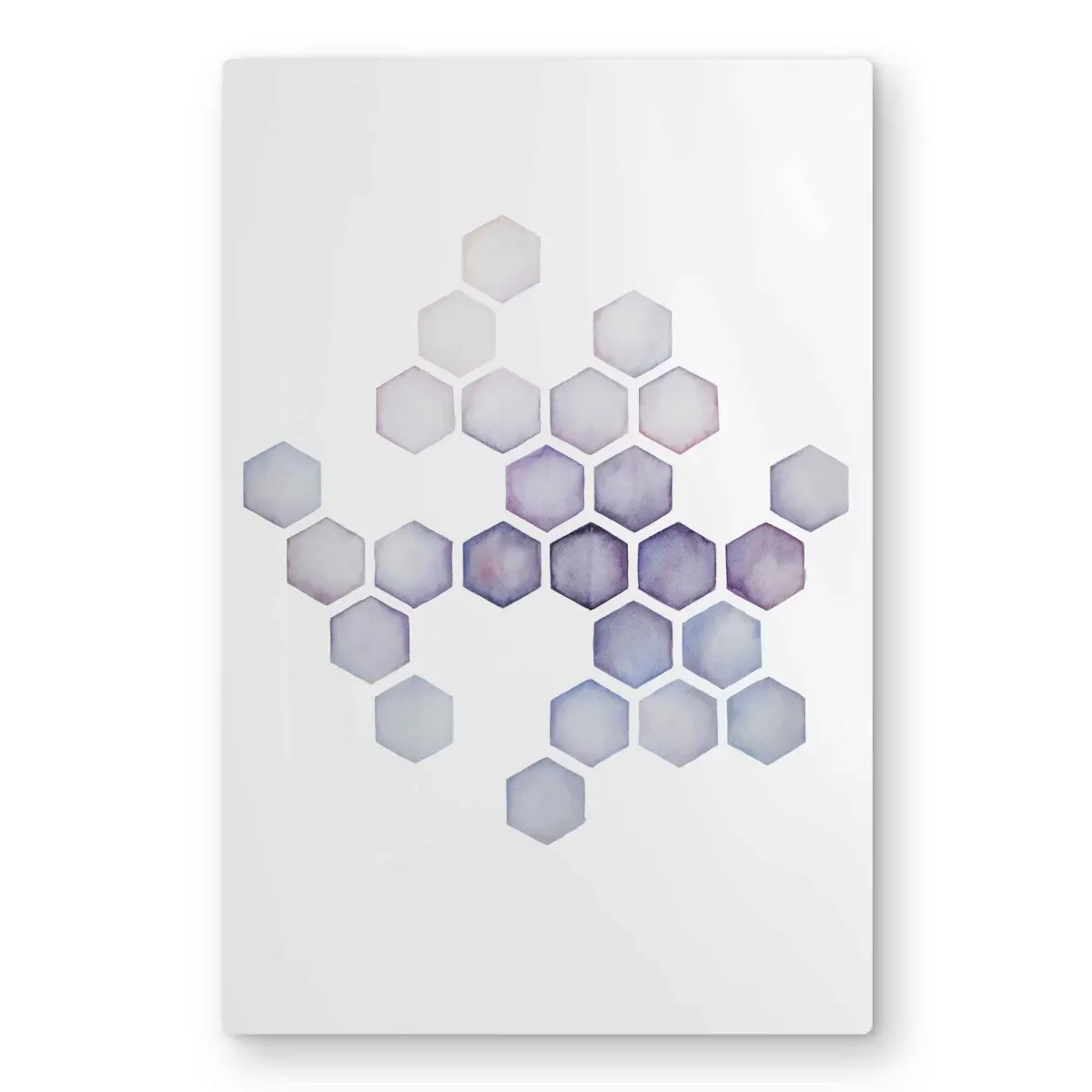 212 MAIN Alveoli Lilac Illustrated Art Prints - 20 x 30 in Metallic Aluminum Metal Wall Art, 6 lbs Lightweight Minimalist Purple Scandinavian Home Decor for Home Inspo, Eclectic Room Accent