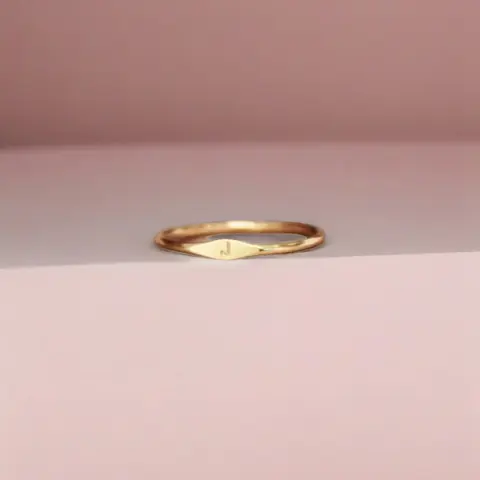 Fashion Classic Simple 26-Letter Women's Decorative Signet Ring Band, Geometric Design Ring for Ladies' Everyday Wear, Parties & Holiday Gifts, Geometric Rings