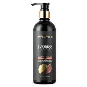 Perfect Tranzitions Organic Shampoo 16.6oz Hair Nourishing Shampoo with Argan, Tea Tree & Coconut Oil. Silicone Free, Dye Free SLS and Sulphur Free Formula with Shea Butter, Aloe Vera & Rice Water For Hair Growth