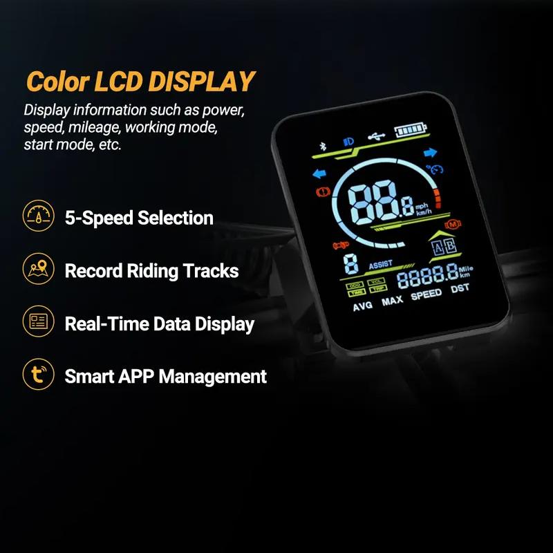 Qlaway BK20 Electric ebike | Peak Power 1500W | Full Suspension | Top Speed 31 MPH | Range 40-70 Miles | 48V 18Ah Removable Battery | 2-Seater Design | LED Headlights | 20-Inch All-Terrain Fat Tires | UL 2849 Certified ebike