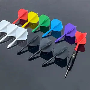3pcs Soft Cone Tail Set, Durable Four-Feather Design, Multiple Colors Available, Enhances Dart Performance & Competition Results, Darts Gear, Darts Sets