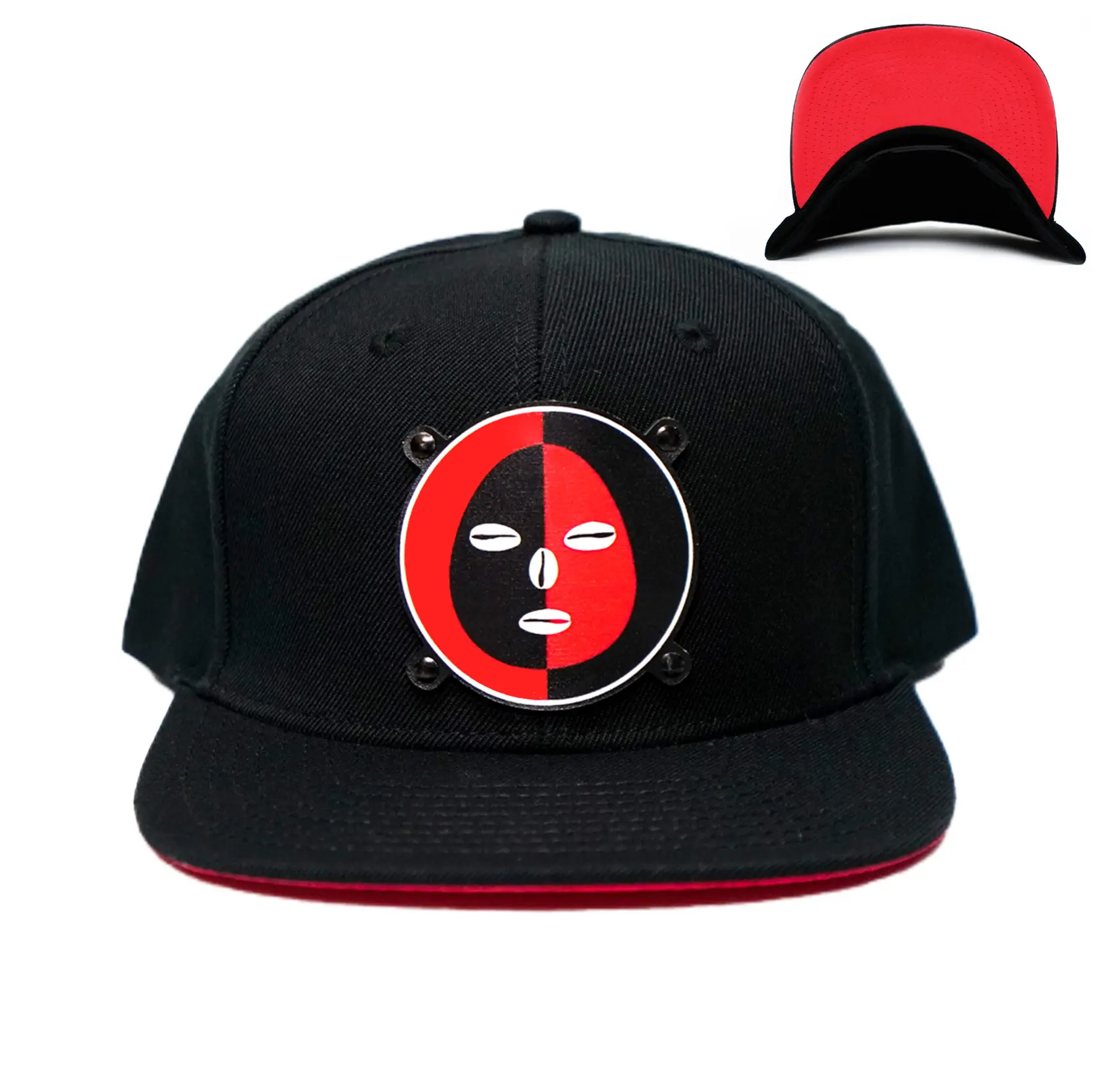 Elegua Hat - Red Suede Bottom -  PREMIUM LEATHER PATCH