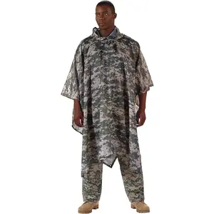 ACU Digital Camouflage - GI Enhanced Military Style Poncho - Polyester Ripstop
