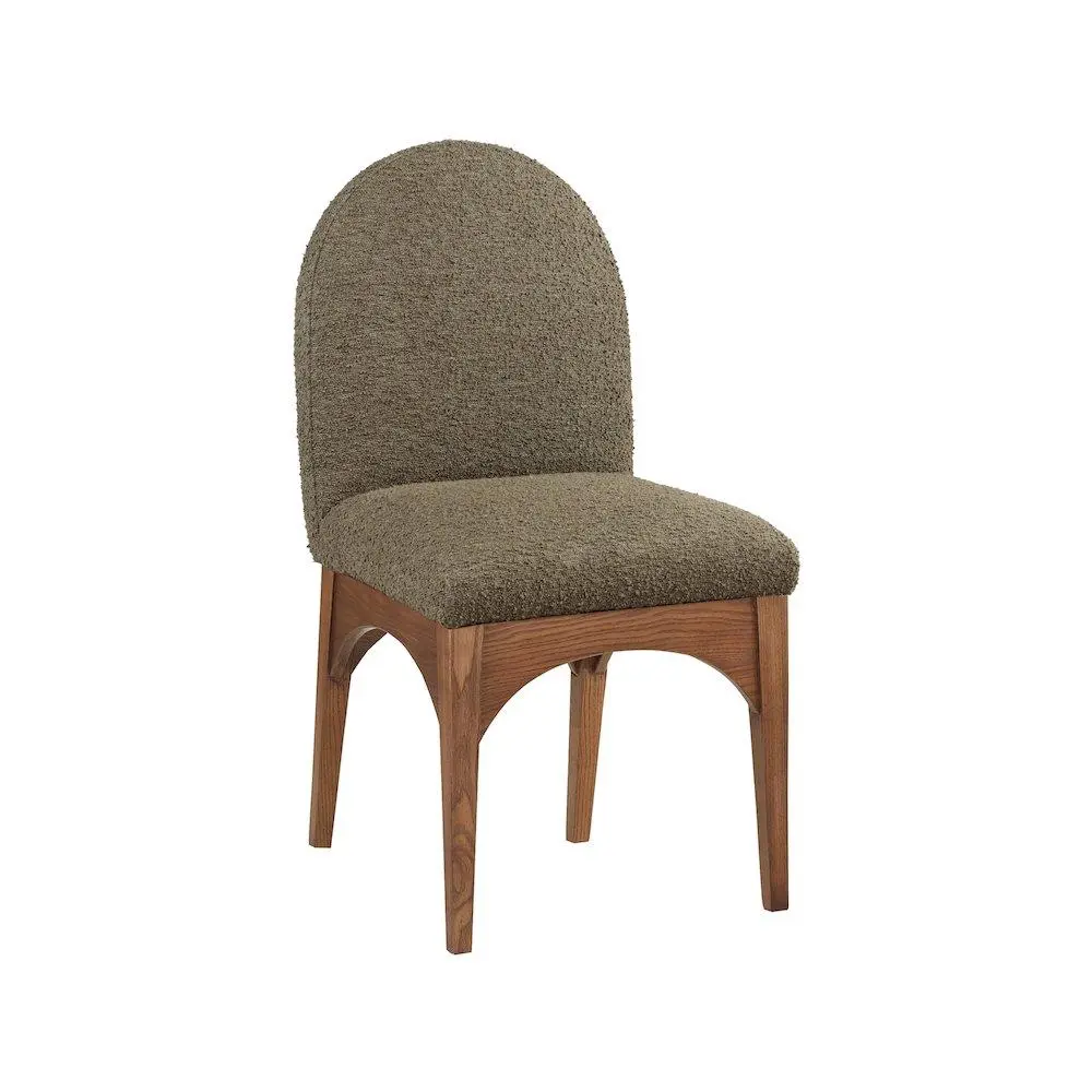 Waldorf Olive Boucle Fabric Dining Chair