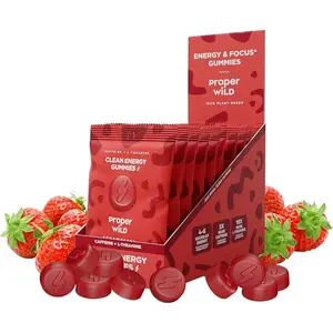 Proper Wild Vegan Energy Gummies 10-Pack Variety – Fast-Acting Clean Caffeine + L-Theanine Focus Formula Proper Wild Vegan Energy Gummies 10-Pack Variety – Fast-Acting Clean Caffeine + L-Theanine Focus Formula