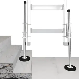 Ladder Leveler Pair, Ladder Accessories Tools Working on Stairs, Adjustable Ladder Leveler for Stable Platform and Ground Level for All Surfaces - Standard Version 20"