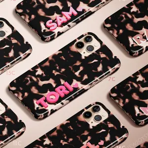 Personalized iPhone Case, Tortoise Shell Monogram with Heart