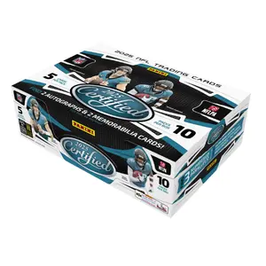 2025 Panini Certified Football Hobby Box/Pack Football Trading Cards (2 Autographs and 2 Memorabilia Cards)