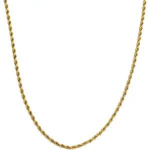 Geometric Rope Chain Necklace for Women Men 18K Gold Stainless Steel Twist Chain Minimalist Jewelry Gift for Anniversary Birthday Party