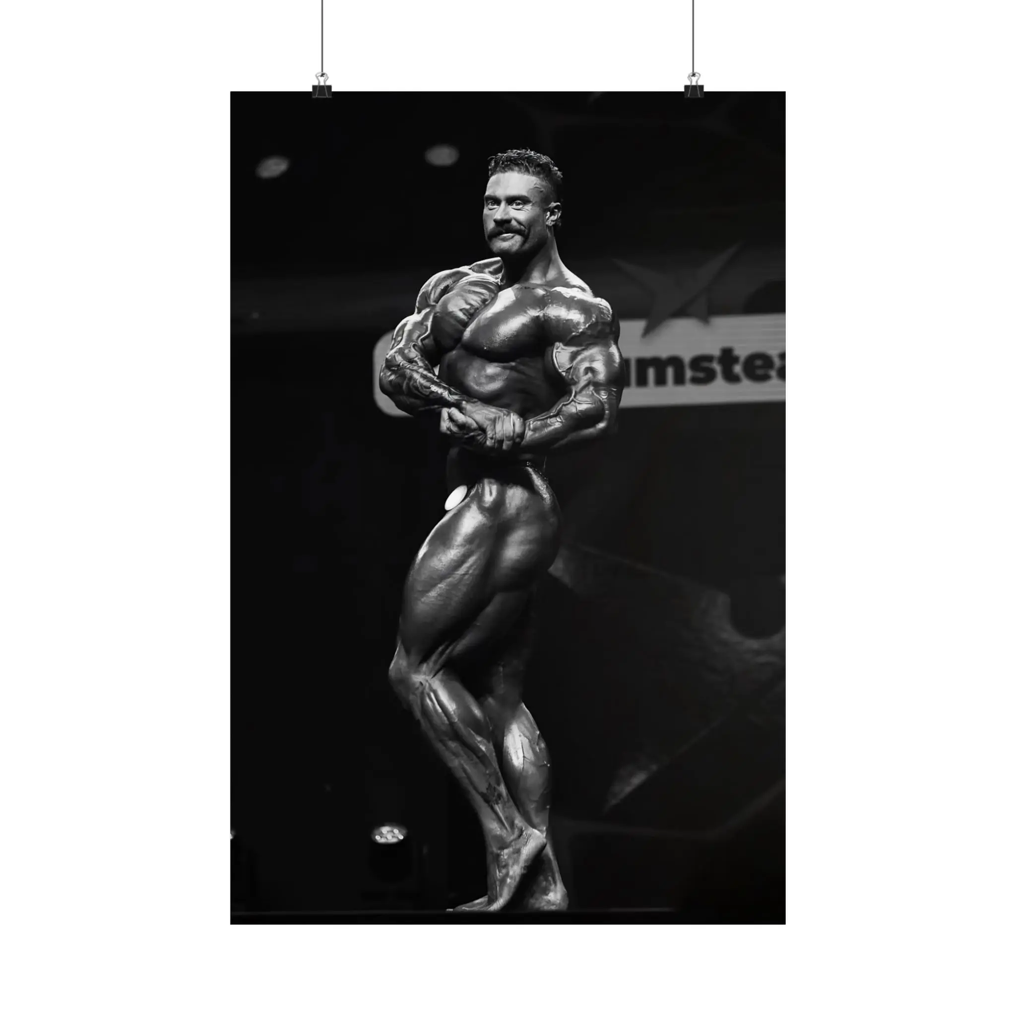 Chris Bumstead "Daddy CBUM" Thavage Mr. Olympia Champion CBUM Posing Premium Poster 15